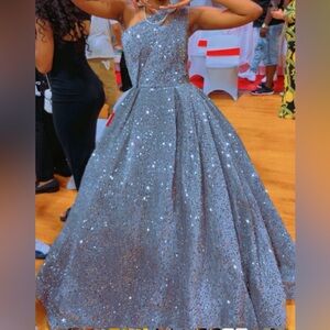 Sparkling Silver Gown